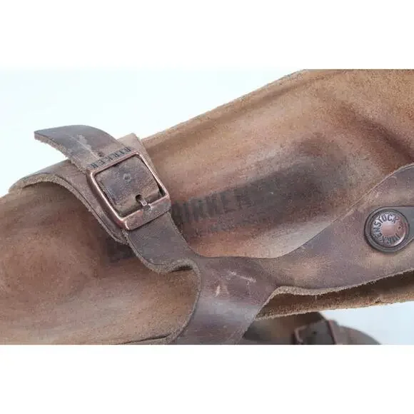 Birkenstock Gizeh Sandals Shoes LEATHER Women's Shoes Thongs Flip Flops 37 / 6 - Picture 7 of 16